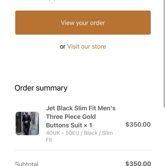 Black Slim Fit - Euro Cut 3 Piece Suit 40UK/US - Picture 11 of 11